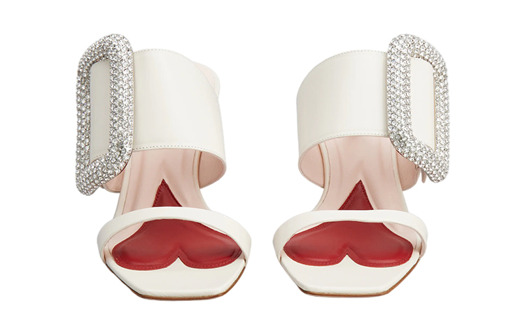 (W) Roger Vivier Viv' Choc Side Strass Mule 'Beige' 圖 3