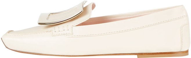 (Women) Roger Vivier Viv' Driver 'Beige Buckle' RVW61030770BSSC019 (Women) Roger Vivier Viv' Driver 'Beige Buckle' RVW61030770BSSC019