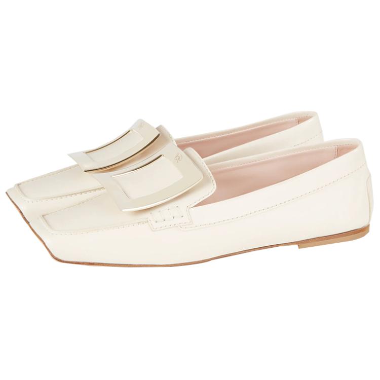 Lookbook (W) Roger Vivier Viv' 驾车鞋 '米色扣' RVW61030770BSSC019