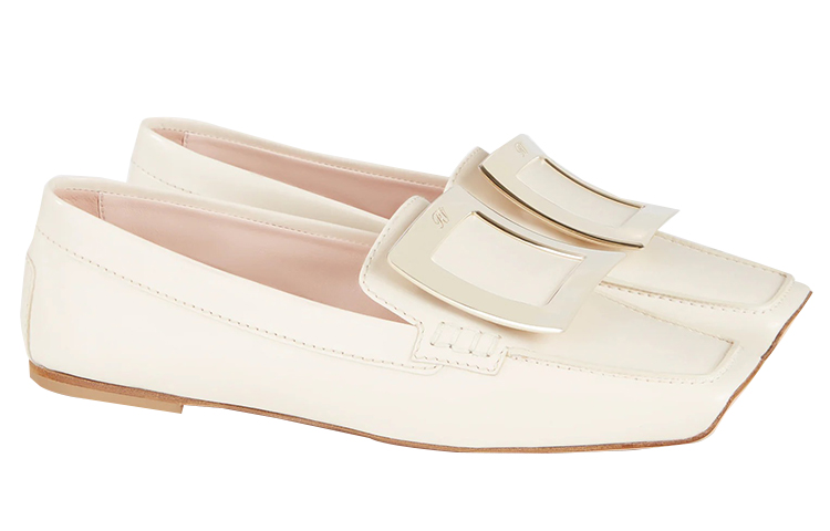 Shop (W) Roger Vivier Viv' 驾车鞋 '米色扣' RVW61030770BSSC019