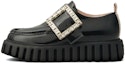 Buy (W) Roger Vivier Viv' Go-Thick Loafers 'Kulit Hitam Patent dengan Gesper' RVW64632390MRKB999