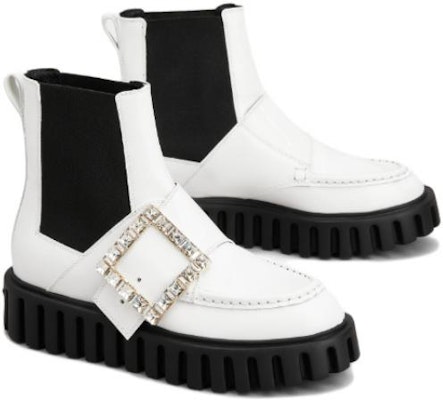 (W) ロジェヴィヴィエ ヴィヴ ゴーシック チェルシーブーツ 白 パテントレザー RVW64634440MRKB001 Order (W) ロジェヴィヴィエ ヴィヴ ゴーシック チェルシーブーツ 白 パテントレザー RVW64634440MRKB001