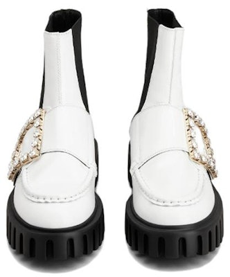 (W) ロジェヴィヴィエ ヴィヴ ゴーシック チェルシーブーツ 白 パテントレザー RVW64634440MRKB001 Shop (W) ロジェヴィヴィエ ヴィヴ ゴーシック チェルシーブーツ 白 パテントレザー RVW64634440MRKB001