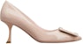 (W) Roger Vivier Viv' In The City Stiletto 'Pink Patent Toe Runcing Buckle' RVW61830690D1PC211