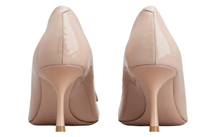 Purchase (Women) Roger Vivier Viv' In The City Stiletto Heels 'Light Pink Patent Pointed Toe Buckle' RVW61830690D1PC211