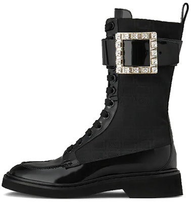 (Women) Roger Vivier Viv' Rangers 'Black Crystal Buckle Mid-Top' RVW54832040R9ZB999 Buy (Women) Roger Vivier Viv' Rangers 'Black Crystal Buckle Mid-Top' RVW54832040R9ZB999