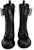 (W) Roger Vivier Viv' Rangers 'Black Crystal Buckle Mid-Top' Hitam Kristal Tengah. RVW54832040R9ZB999