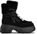 (W) Roger Vivier Viv' Rangers 'But Kasut Kulit Velvet Platform Buckle Hitam' RVW64232100QOTB999