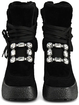 (W) Roger Vivier Botas Plataforma Viv' Rangers 'Hebilla en Terciopelo Negro' RVW64232100QOTB999 Order (W) Roger Vivier Botas Plataforma Viv' Rangers 'Hebilla en Terciopelo Negro' RVW64232100QOTB999