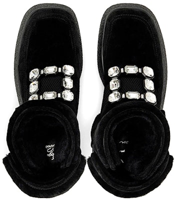 (W) Roger Vivier Botas Plataforma Viv' Rangers 'Hebilla en Terciopelo Negro' RVW64232100QOTB999 Lookbook (W) Roger Vivier Botas Plataforma Viv' Rangers 'Hebilla en Terciopelo Negro' RVW64232100QOTB999