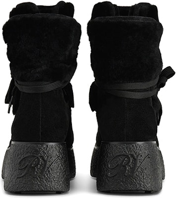 (Women) Roger Vivier Viv' Rangers 'Buckle Velvet Leather Platform Boots Black' RVW64232100QOTB999 Shop (Women) Roger Vivier Viv' Rangers 'Buckle Velvet Leather Platform Boots Black' RVW64232100QOTB999