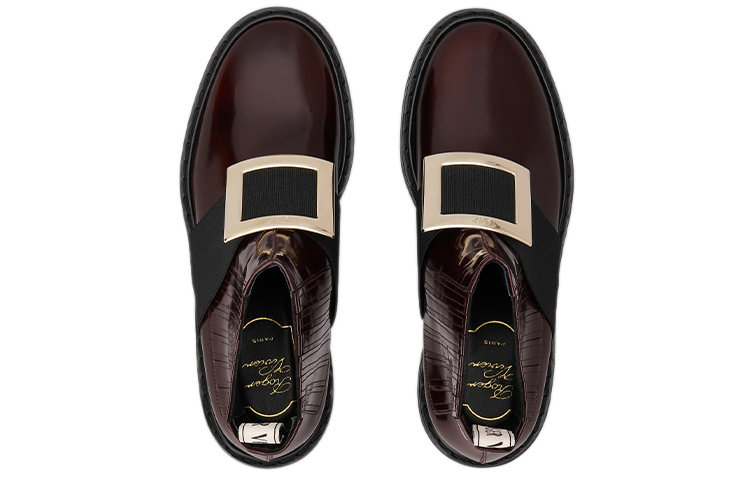 (W) Roger Vivier Viv' Rangers 'Burgundy Buckle Chelsea' 圖 3