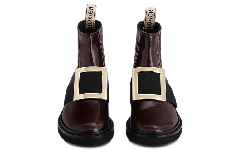 (W) Roger Vivier Viv' Rangers 'Burgundy Buckle Chelsea' 圖 4
