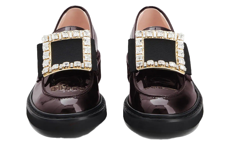 (W) Roger Vivier Viv' Rangers 'Burgundy Buckle Loafers' 圖 4
