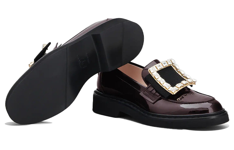 (W) Roger Vivier Viv' Rangers 'Burgundy Buckle Loafers' 圖 6