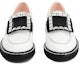 Shop (W) Roger Vivier Viv' Rangers 'Kasut Lofa Kulit Putih Bersulam' RVW54830220MRKB001