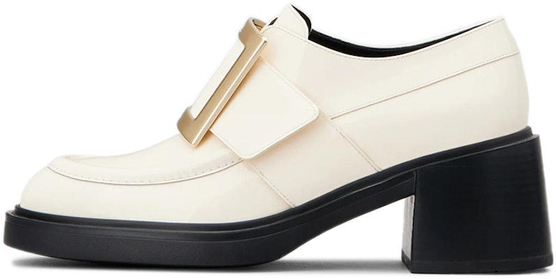 (W) Roger Vivier Viv' Rangers 'Metallic Buckle Patent Cream' - Krim Paten Gesper Metalik RVW59829340D1PC019 Buy (W) Roger Vivier Viv' Rangers 'Metallic Buckle Patent Cream' - Krim Paten Gesper Metalik RVW59829340D1PC019