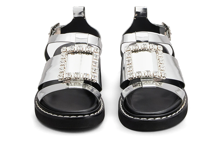 (W) Roger Vivier Viv' Rangers 'Silver Buckle Leather' 圖 3