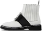 Buy (W) Roger Vivier Viv'' Rangers ''Bestickte Leder-Stiefelette mit Nieten Weiß'' RVW54830210MRKB001