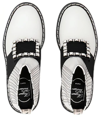 (W) Roger Vivier Viv'' Rangers ''Bestickte Leder-Stiefelette mit Nieten Weiß'' RVW54830210MRKB001 Lookbook (W) Roger Vivier Viv'' Rangers ''Bestickte Leder-Stiefelette mit Nieten Weiß'' RVW54830210MRKB001