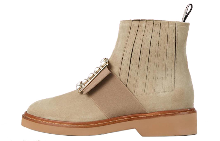 (W) Roger Vivier Viv' Rangers 'Wheat Chelsea'