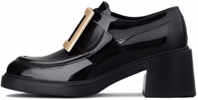 (Women) Roger Vivier Viv' Rangers Black 'Metal Buckle Fashion Loafer High Heel' RVW59829340D1PB999 (Women) Roger Vivier Viv' Rangers Black 'Metal Buckle Fashion Loafer High Heel' RVW59829340D1PB999