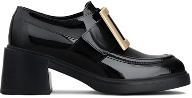 (W) Roger Vivier Viv' Rangers Hitam 'Loafer High Heel Gesper Metal Fashion' RVW59829340D1PB999 Order (W) Roger Vivier Viv' Rangers Hitam 'Loafer High Heel Gesper Metal Fashion' RVW59829340D1PB999