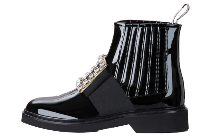 (Women) Roger Vivier Viv&#x27; Rangers Chelsea Boot &#x27;Black&#x27; RVW54825210D1PB999