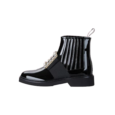 (W) Roger Vivier Viv' Rangers Chelsea Boot 'Black'