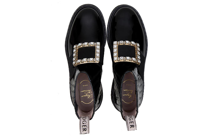 Shop (W) Boot Chelsea Roger Vivier Viv' Rangers 'Hitam' RVW54825210D1PB999