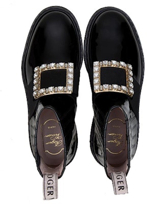 (W) ロジェ・ヴィヴィエ Viv' レンジャーズ チェルシーブーツ (ブラック) RVW54825210D1PB999 Shop (W) ロジェ・ヴィヴィエ Viv' レンジャーズ チェルシーブーツ (ブラック) RVW54825210D1PB999