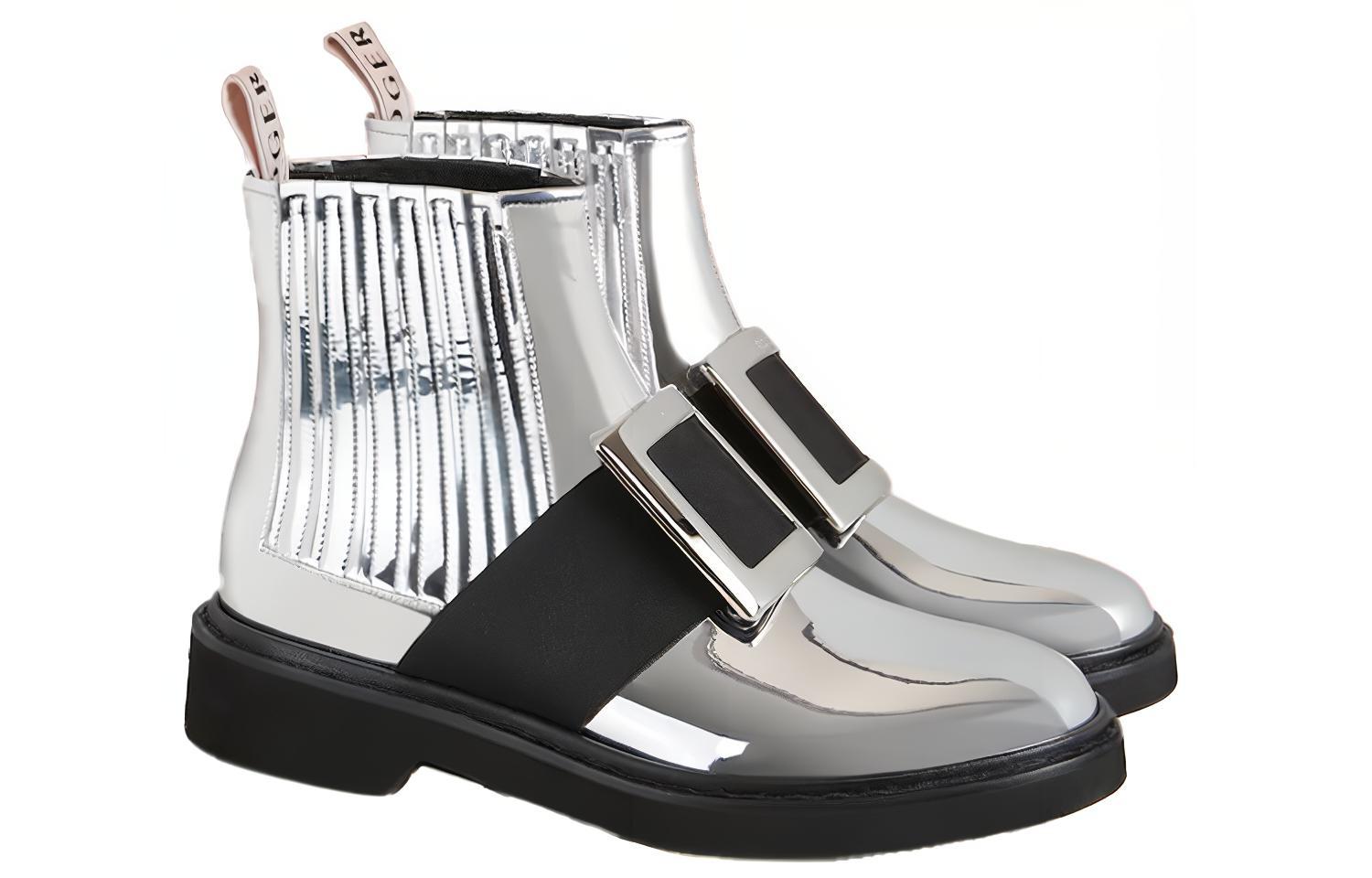 (W) Roger Vivier Viv' Rangers Chelsea Boot 'Silver' 圖 2