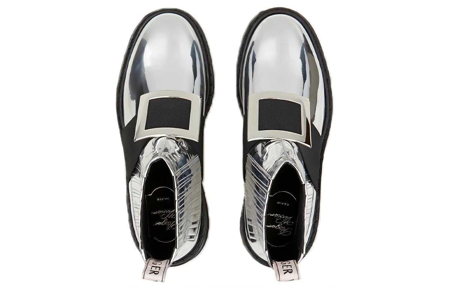 (W) Roger Vivier Viv' Rangers Chelsea Boot 'Silver' 圖 3