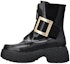 Buy (W) Roger Vivier Viv' Rangers But Kulit 'Black Metal Buckle' RVW64231710MRKB999