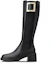 Buy (W) Roger Vivier Viv'' Rangers Leren Hoge Chelsea Boots met Ronde Neus ''Zwart'' RVW59835920SOAB999
