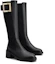 Order (W) Roger Vivier Viv'' Rangers Leren Hoge Chelsea Boots met Ronde Neus ''Zwart'' RVW59835920SOAB999