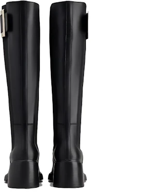 (W) Roger Vivier Viv'' Rangers Leren Hoge Chelsea Boots met Ronde Neus ''Zwart'' RVW59835920SOAB999 Shop (W) Roger Vivier Viv'' Rangers Leren Hoge Chelsea Boots met Ronde Neus ''Zwart'' RVW59835920SOAB999