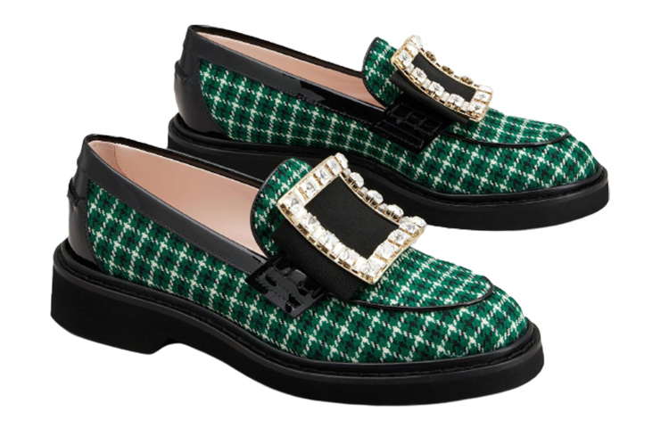 (W) Roger Vivier Viv' Rangers Loafer 'Black Green' 圖 3