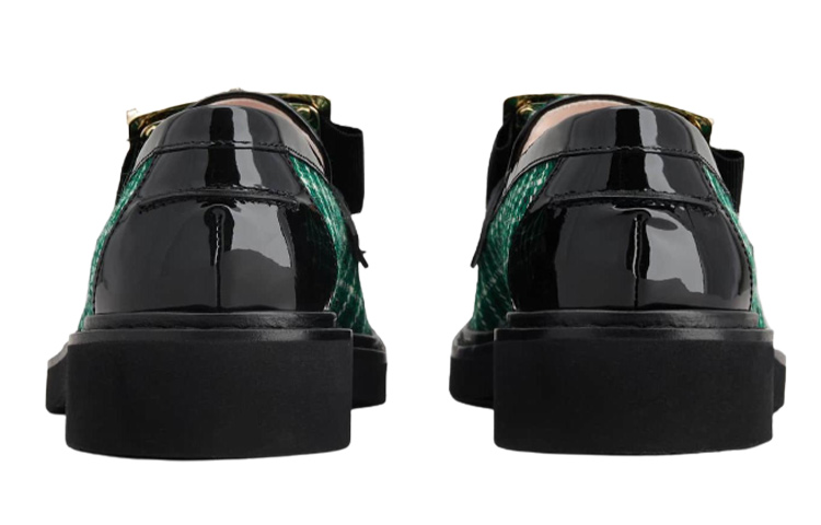 (W) Roger Vivier Viv' Rangers Loafer 'Black Green' 圖 5