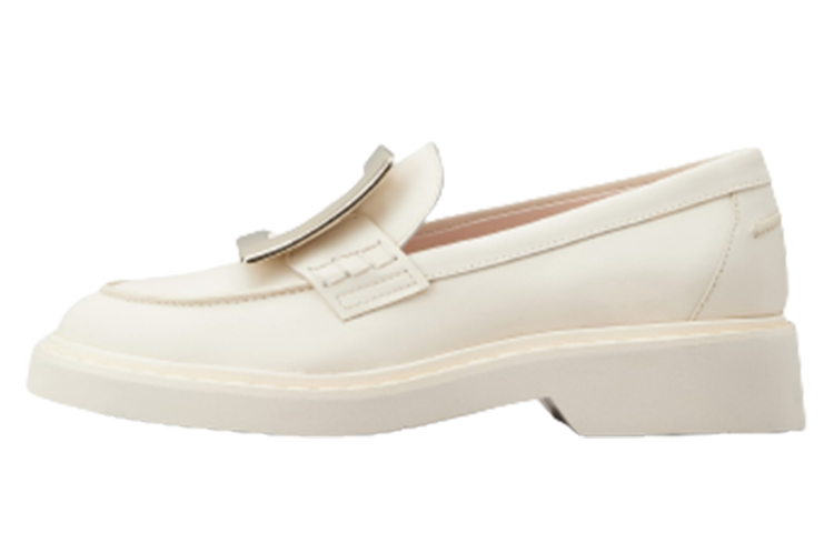 (Women) Roger Vivier Viv' Rangers Loafers 'White' RVW54825190TFSC019