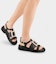Purchase (W) Roger Vivier Viv' Rangers Strass Buckle Sandal Kulit 'Hitam' RVW64031470D90B999