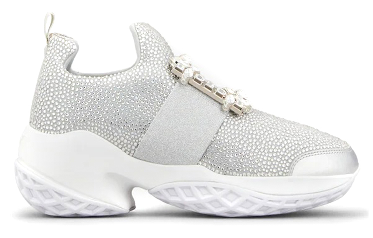 (W) Roger Vivier Viv' Run 'Bling Strass Buckle Silver' 圖 2