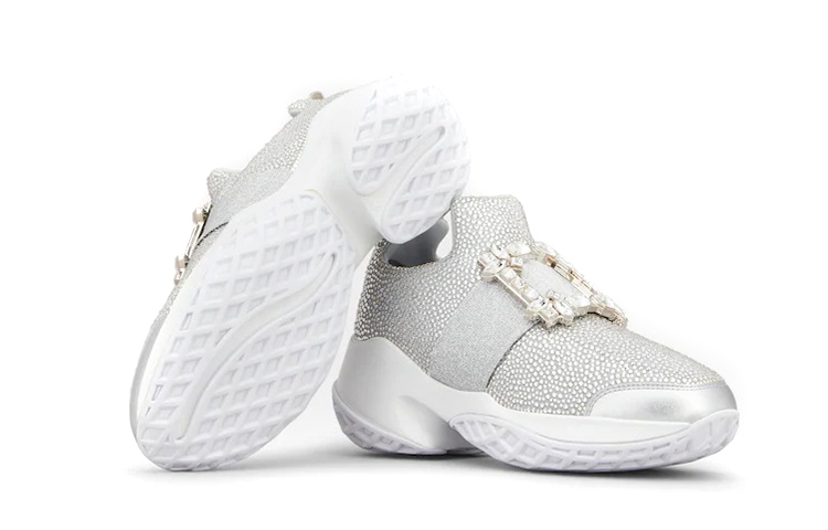 (W) Roger Vivier Viv' Run 'Bling Strass Buckle Silver' 圖 5