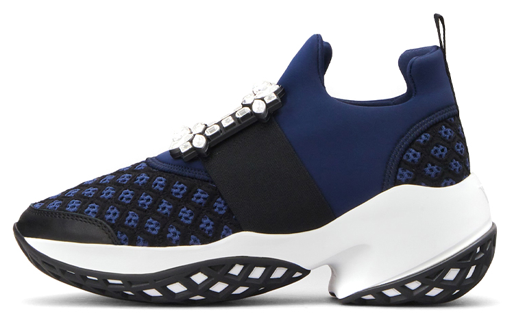 (W) Roger Vivier Viv' Run 'Blue Buckle'