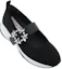 Order (W) Roger Vivier Viv'' Run Babies Hitam Putih dengan Kristal Gesper RVW50637520T81B999