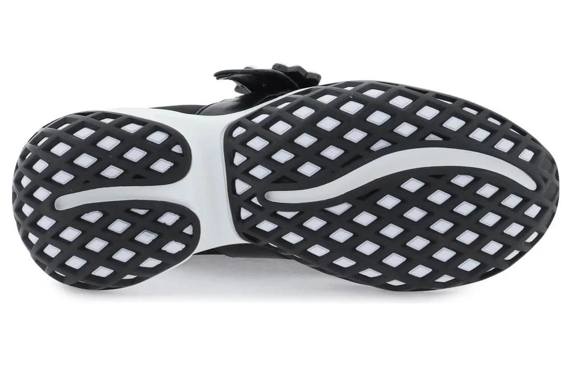 Purchase (W) Roger Vivier Viv'' Run Babies Hitam Putih dengan Kristal Gesper RVW50637520T81B999