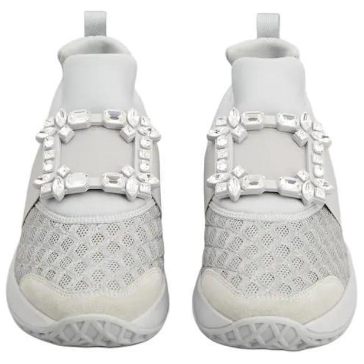 Lookbook (W) 罗杰·维维亚 Viv' Run 灰色水晶扣运动鞋 RVW50624180T5V1U52