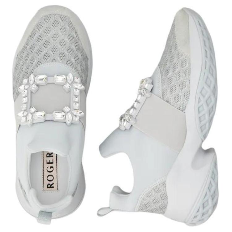 Purchase (W) 罗杰·维维亚 Viv' Run 灰色水晶扣运动鞋 RVW50624180T5V1U52