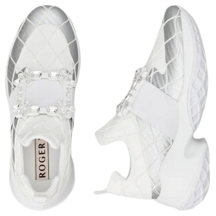 Purchase (W) Roger Vivier Viv'' Run Fabrik Perak Kristal Gesper RVW50636780T6O0906