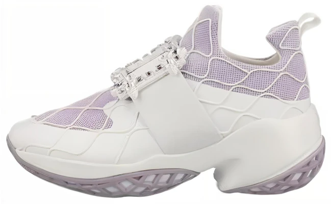 (W) Roger Vivier Viv' Run 布料 白紫 水晶扣運動鞋 RVW50636780T6O0FRE Buy (W) Roger Vivier Viv' Run 布料 白紫 水晶扣運動鞋 RVW50636780T6O0FRE